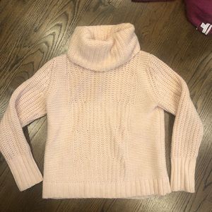 Banana republic pink turtleneck sweater